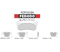Ferodo DS2500 brzdové platničky zadné NA/NB