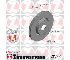 Brzdový kotúč Zimmermann ND 280 mm predný (brembo brzdy)
